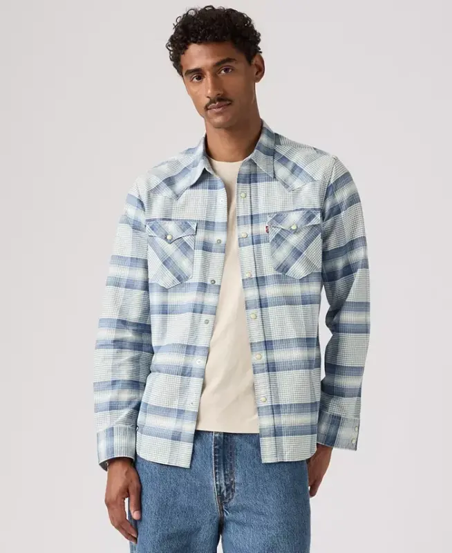 Men's Classic-Fit Western Shirt - Allure Plaid - 1