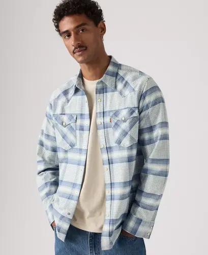 Men's Classic-Fit Western Shirt - Allure Plaid - LEVI'S (1)