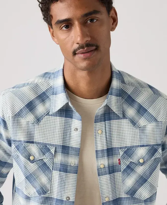Men's Classic-Fit Western Shirt - Allure Plaid - 3