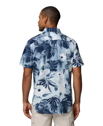 Men's Rapid Rivers Printed Shirt - Collegiate Navy/Flower Blur - 4