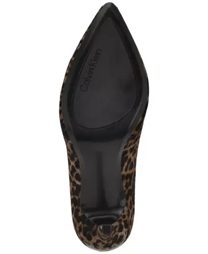 Women's Gayle Classic Pointed Toe Stiletto Pumps - Dark Leopard Calf Hair - 5