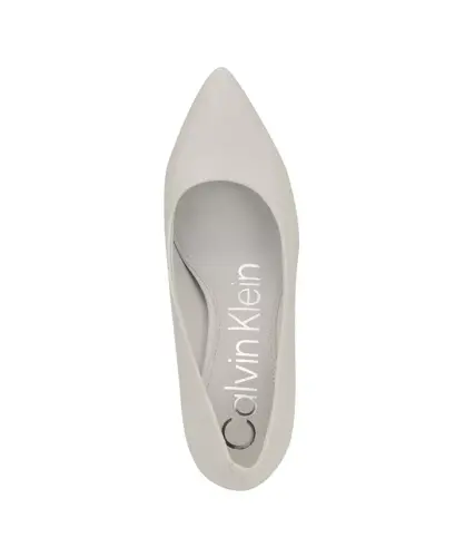 Women's Gayle Classic Pointed Toe Stiletto Pumps - White Saffiano - 4