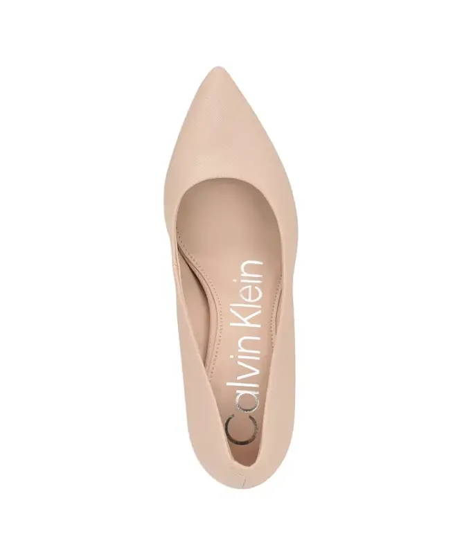Women's Gayle Classic Pointed Toe Stiletto Pumps - Light Pink Saffiano - 4