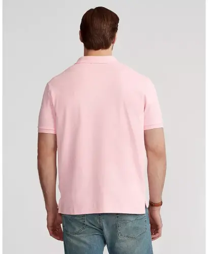 Men's Big & Tall Solid Polo Shirt - Carmel Pink - 3