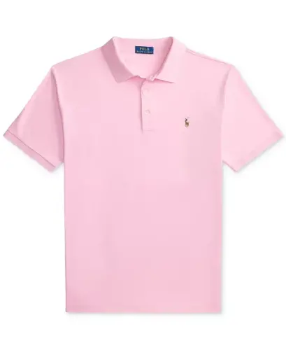 Men's Big & Tall Solid Polo Shirt - Carmel Pink - 4