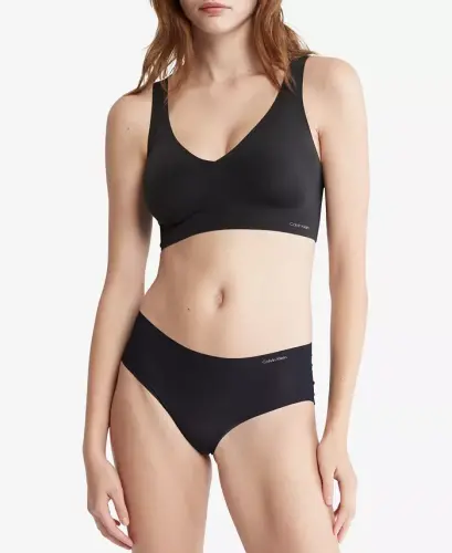 Women's Invisible Hipster 5-Pack Panty QD3557 - Lacy Black/Speakeasy/White - 6