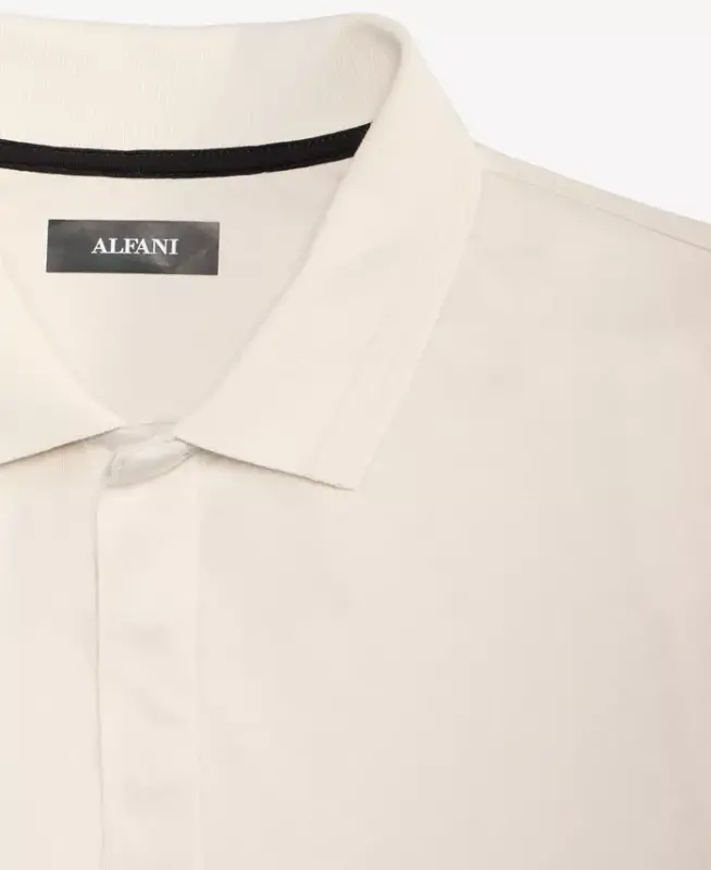 Men's Regular-Fit Mercerized Polo Shirt - Vintage White - 10