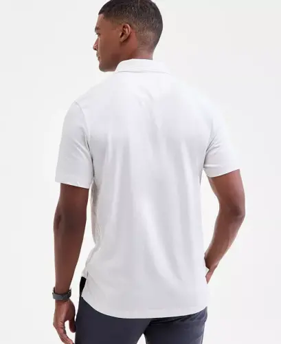 Men's Regular-Fit Mercerized Polo Shirt - Vintage White - 4
