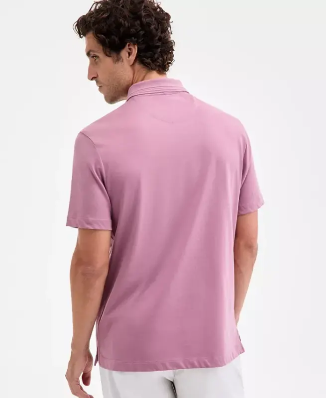 Men's Regular-Fit Mercerized Polo Shirt - Smoked Rose - 2