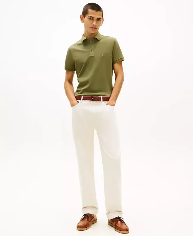 Men's Iconic 1985 Slim-Fit Polo Shirt - Dark Artichoke - 2