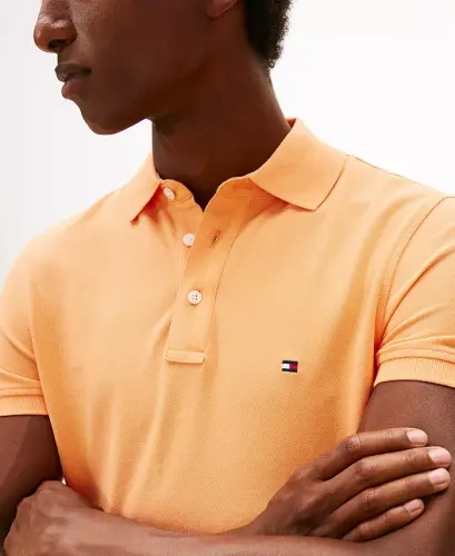 Men's Iconic 1985 Slim-Fit Polo Shirt - Fruity Orange - 3