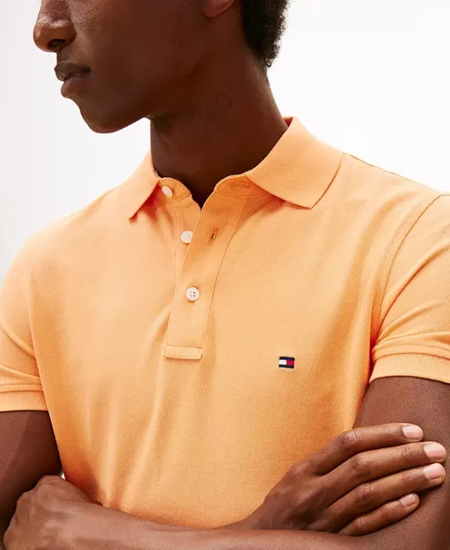 Men's Iconic 1985 Slim-Fit Polo Shirt - Fruity Orange - 3