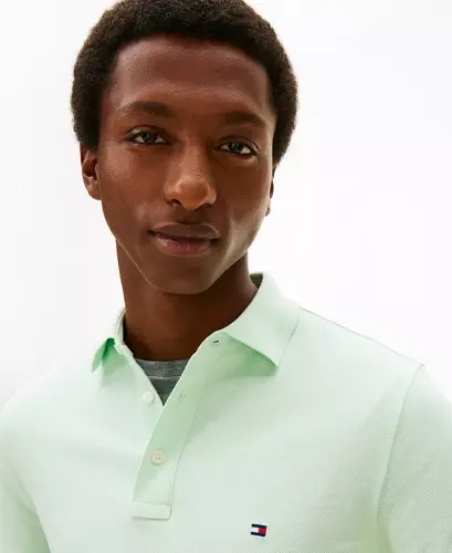 Men's Iconic 1985 Slim-Fit Polo Shirt - Opal Green - 3