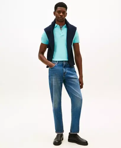 Men's Iconic 1985 Slim-Fit Polo Shirt - Dewy Blue - TOMMY HILFIGER (1)