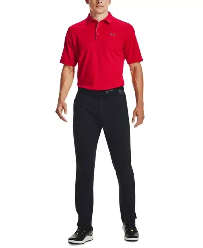 Men's Tech Short-Sleeve Polo Shirt - Red - 2