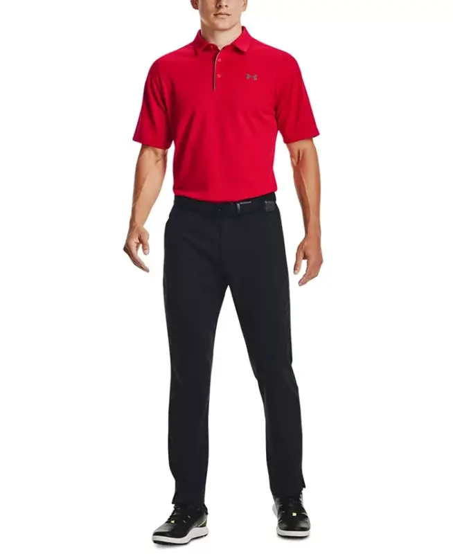 Men's Tech Short-Sleeve Polo Shirt - Red - 2