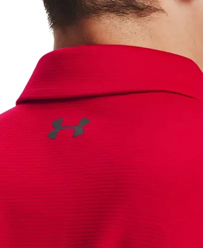Men's Tech Short-Sleeve Polo Shirt - Red - 3