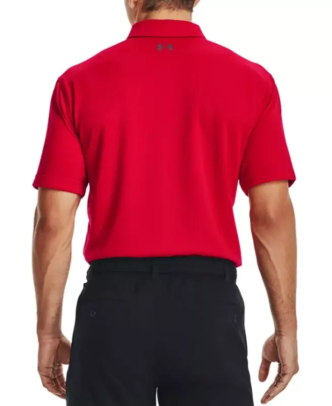 Men's Tech Short-Sleeve Polo Shirt - Red - 4