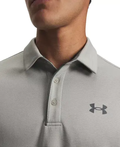 Men's Tech Short-Sleeve Polo Shirt - Titanium/Pitch Gray - 3