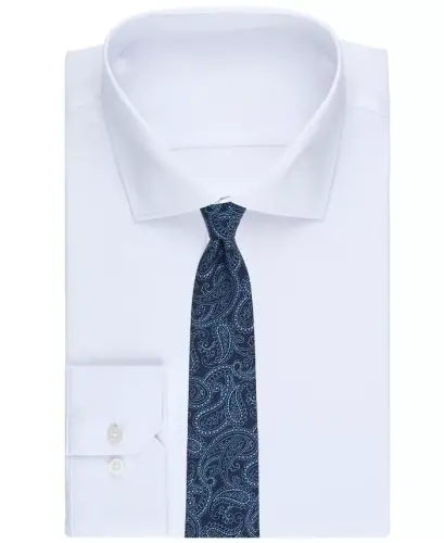 Men's Athleas Paisley Tie, Exclusively at Modazone - True Navy - 6