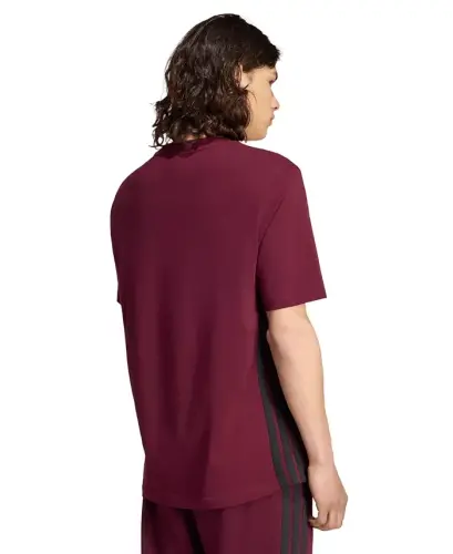 Men's Essential Three-Stripes Single Jersey T-Shirt - Dark Blue/White - ADIDAS (1)