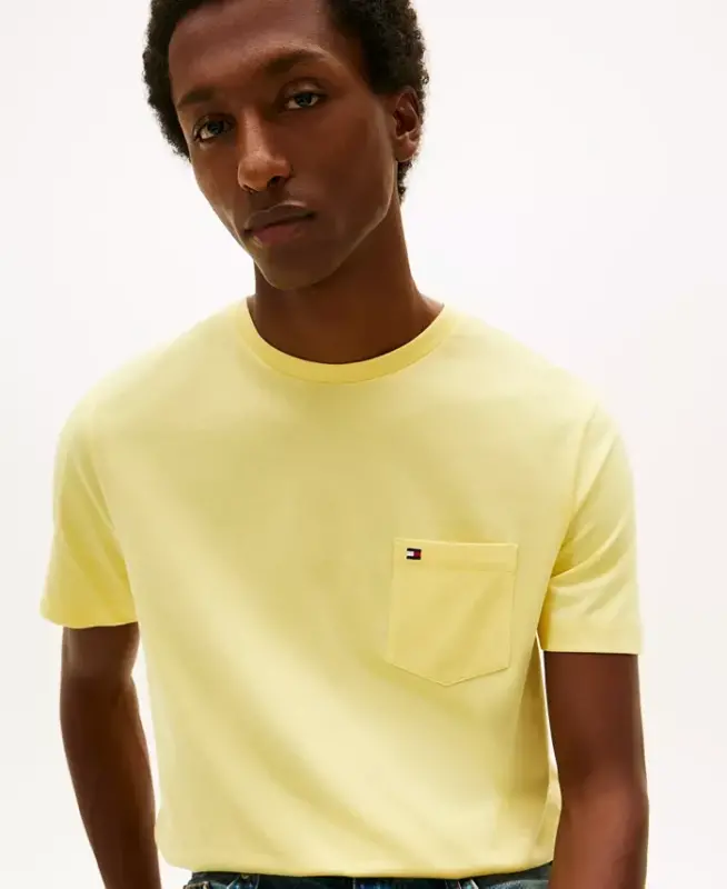 Men's Essential Solid Pocket T-Shirt - Citronella - 8