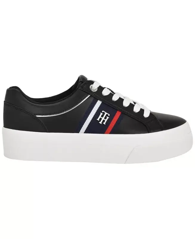 Women's Badria Logo Platform Sneakers - Black - 7