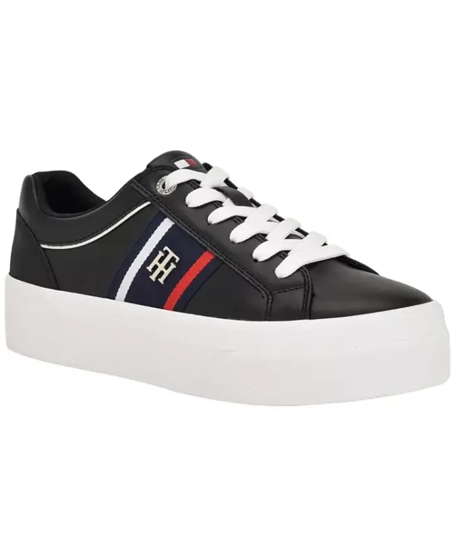 Women's Badria Logo Platform Sneakers - Black - 1