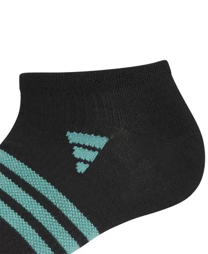 Women's 6-Pk. Superlite 3.0 No Show Socks - Black/powder Teal Green/blue Fusion - 8