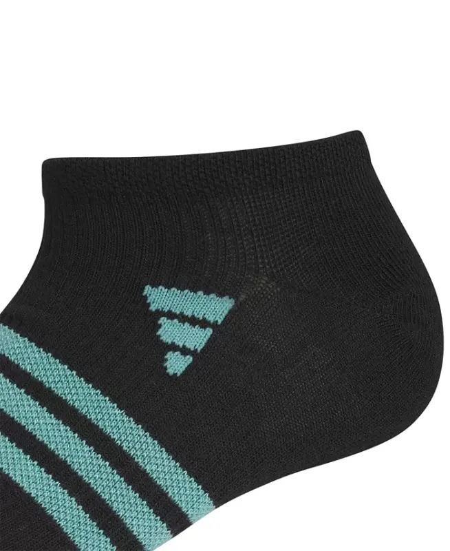 Women's 6-Pk. Superlite 3.0 No Show Socks - Black/powder Teal Green/blue Fusion - 8
