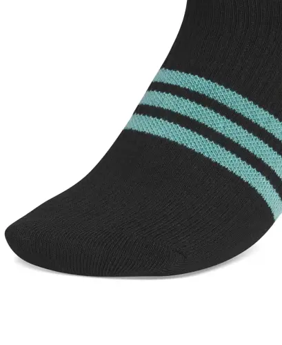 Women's 6-Pk. Superlite 3.0 No Show Socks - Black/powder Teal Green/blue Fusion - 9