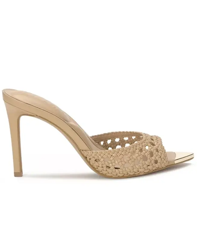 Amra Dress Slide Sandals, Created for Modazone - Walnut Woven - 7