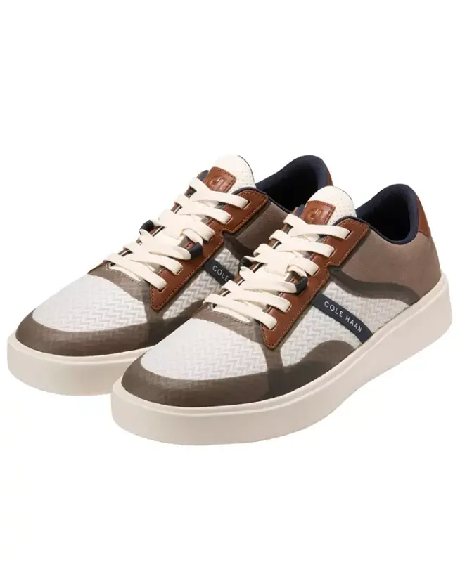 Men's Grand Crosscourt Winner Lace-Up Sneakers - Ivory/British Tan - 19