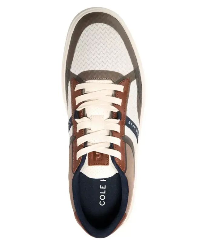 Men's Grand Crosscourt Winner Lace-Up Sneakers - Ivory/British Tan - 4