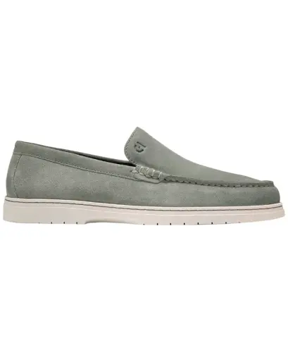 Men's Greenwich Grand Venetian Loafers - Dusty Olive Suede - 11
