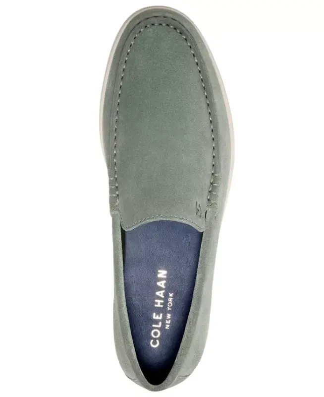 Men's Greenwich Grand Venetian Loafers - Dusty Olive Suede - 12