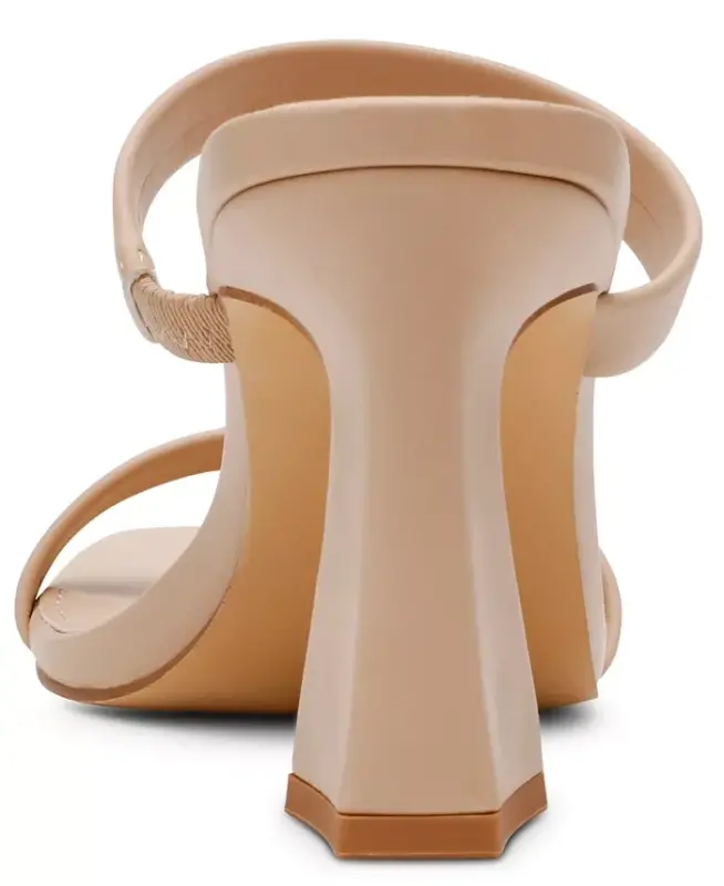 Women's Yorke Two-Band Square-Toe High-Heel Dress Sandals - Blush - 8