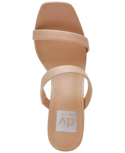 Women's Yorke Two-Band Square-Toe High-Heel Dress Sandals - Blush - 9