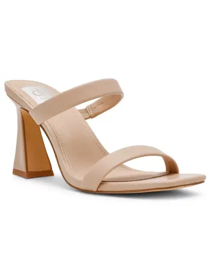 Women's Yorke Two-Band Square-Toe High-Heel Dress Sandals - Blush 