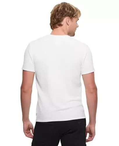 Men's Textured Solid T-Shirt - White - 3
