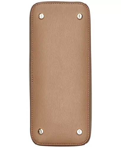 Paige Medium Satchel With Convertible Strap - Cappucino - 8