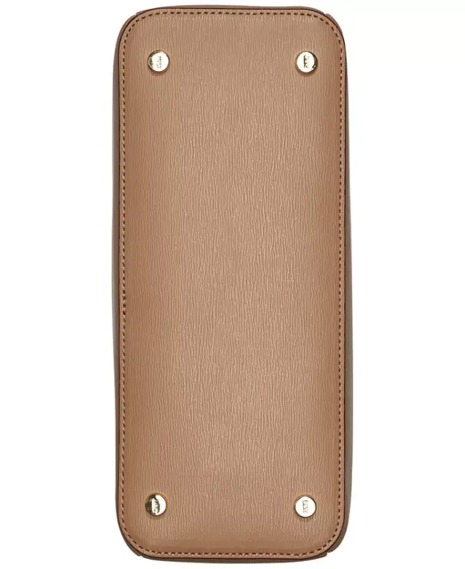 Paige Medium Satchel With Convertible Strap - Cappucino - 8