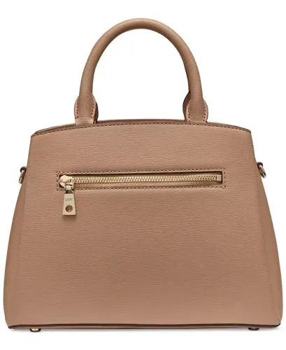 Paige Medium Satchel With Convertible Strap - Cappucino - 2