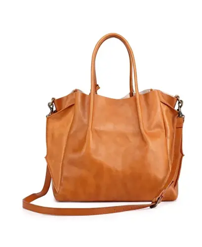 Sprout Land Extra-Large Leather Tote Bag - Chestnut - 7