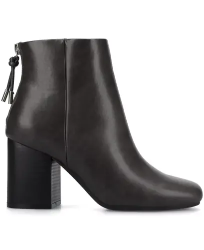 Women's Audrina Stacked Heel Dress Booties - Charcoal - JOURNEE COLLECTION (1)