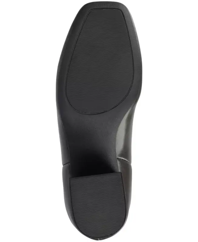Women's Audrina Stacked Heel Dress Booties - Charcoal - 5