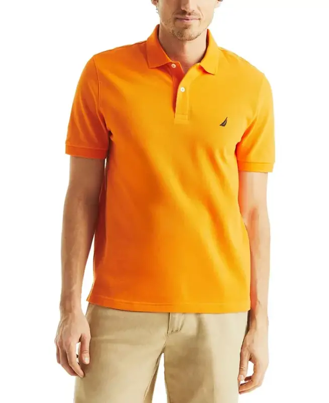 Men's Classic-Fit Deck Polo Shirt - Coast Guard Orange - 1