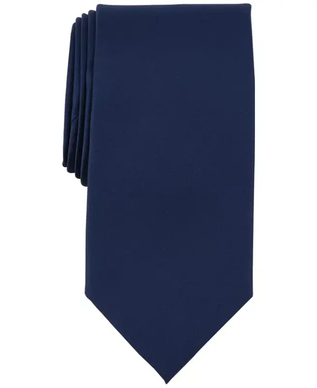 Men's Sapphire Solid Tie - Navy - 1