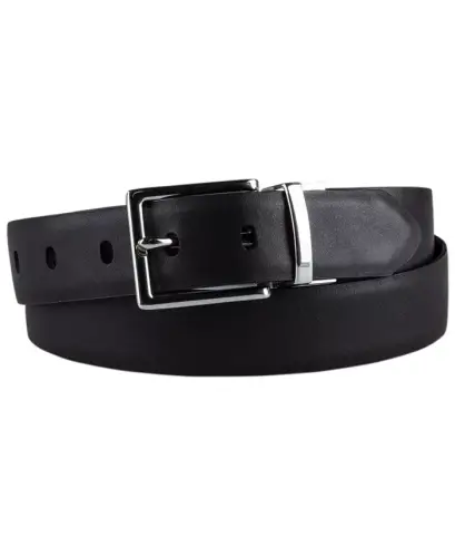 Women's Reversible Leather Pant Belt - Black/brown - 18