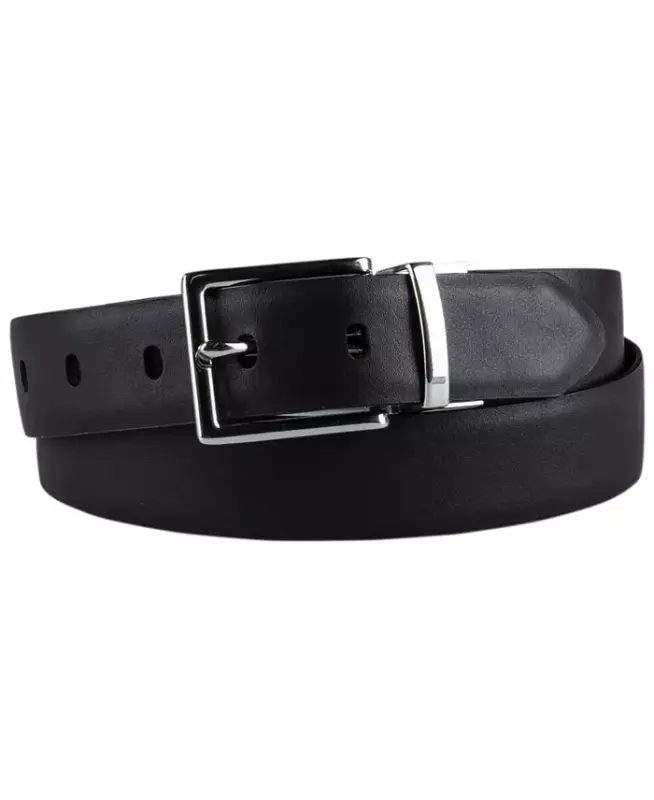 Women's Reversible Leather Pant Belt - Black/brown - 18